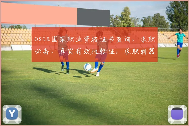 osta国家职业资格证书查询，求职必备，真实有效性验证，求职利器，值得信赖，三步即可